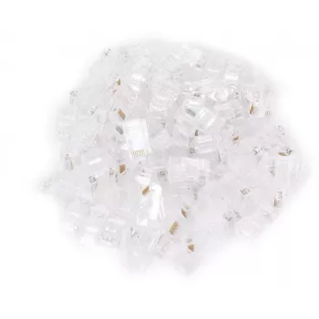 GETFORT RJ45 Cat.5e priechodný konektor UTP 8P8C 100 ks balenie