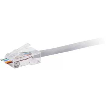 GETFORT RJ45 Cat.6 UTP priechodný modulárny konektor samec 8P8C (balenie 100 ks) - transparentný