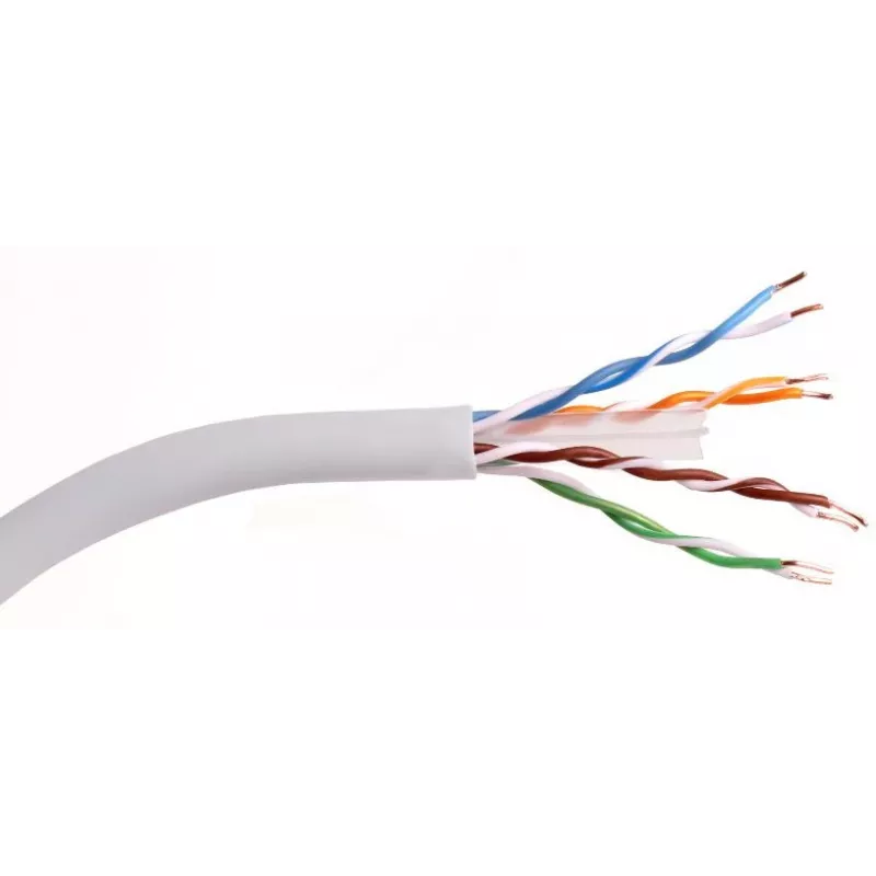 GETFORT Cat.6 U/UTP PVC sieťový kábel 305m (1000ft) - sivý