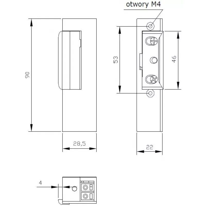 ELEKTRA-PLUS R3 pravý elektrický otvárač dverí bez blokovania 2191