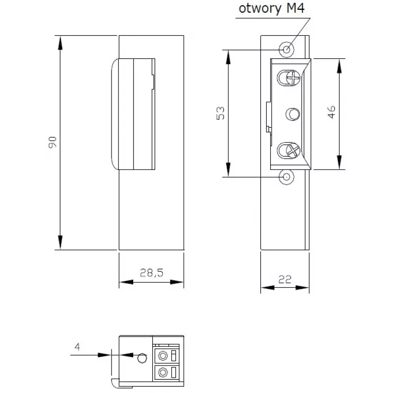 ELEKTRA-PLUS R3 elektrický otvárač dverí pravý s blokovacím mechanizmom