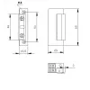 ELEKTRA-PLUS R5 elektrický otvárač dverí s blokovaním, symetrický, úzky 16,5mm 9125