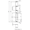 ELEKTRA-PLUS štít pre zapustené zámky, pozinkovaný, 200x20mm