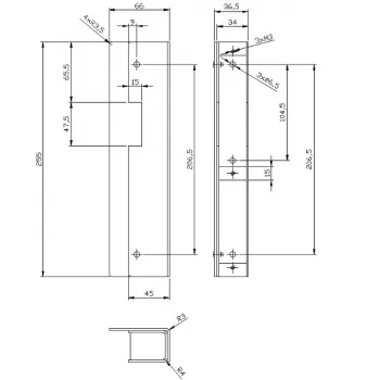 ELEKTRA-PLUS Kaseta Elektra Surowa R3, R4, R5; 3378 podomietková inštalačná krabica 3-násobná biela