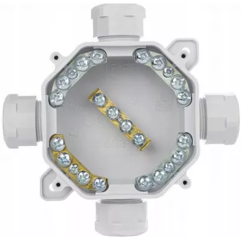 PAWBOL A.0035 povrchová hermetická rozvodná krabica PG16, IP67 (5x4mm²), sivá