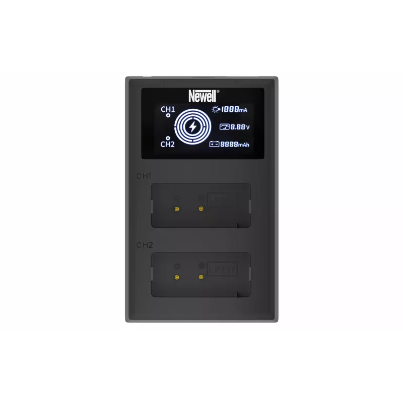 Newell Dual-Channel FDL-USB-C nabíjačka pre batérie Canon LP-E17