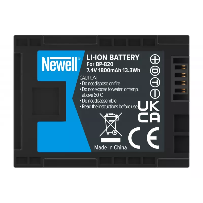 Newell náhradná batéria BP-820 pre Canon kamkordér