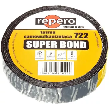 REPERO 722E Super Bond samovulkanizačná páska 25mm x 3m čierna
