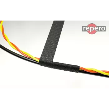 REPERO 734 textilná elektroizolačná páska, bavlna, čierna, 19mm x 25m