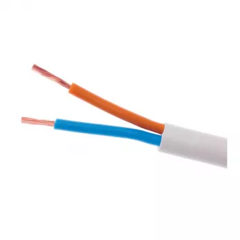 ELEKTROKABEL OMY 2x1mm² H03VV-F elektrický kábel biely 100m