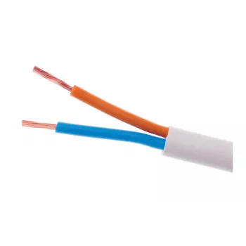 ELEKTROKABEL OMY 2x1mm² H03VV-F elektrický kábel biely 100m