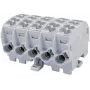 SIMET SIMBLOCK SCB 25-5X rozvodný blok Al/Cu 1x25mm² vstup 5x1,5-16mm² výstup sivý