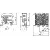 SIMET SCB 25 odbočný rozvodný blok Al/Cu 80-110 SIMBLOCK, modrý 81501003