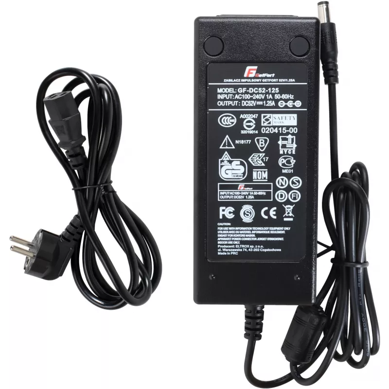 GETFORT 52V 1.25A 65W spínaný napájací zdroj