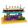 LEAN TOYS stavebnica Titanic loď na koralovom útese 3892 dielov
