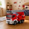 LEAN TOYS hasičské auto s 660° otáčavým výložníkom, na diaľkové ovládanie RC 1:20