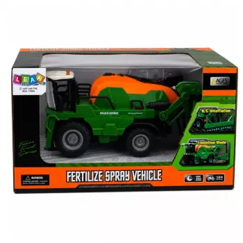 LEAN TOYS kombajn s funkciou postreku, svetlá, zvuky, 1:24