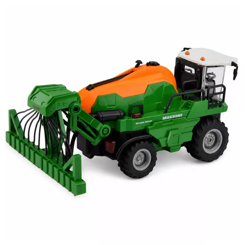 LEAN TOYS kombajn s funkciou postreku, svetlá, zvuky, 1:24