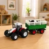 LEAN TOYS na diaľkové ovládanie RC traktor s prívesom a figúrkou kravy 1:24