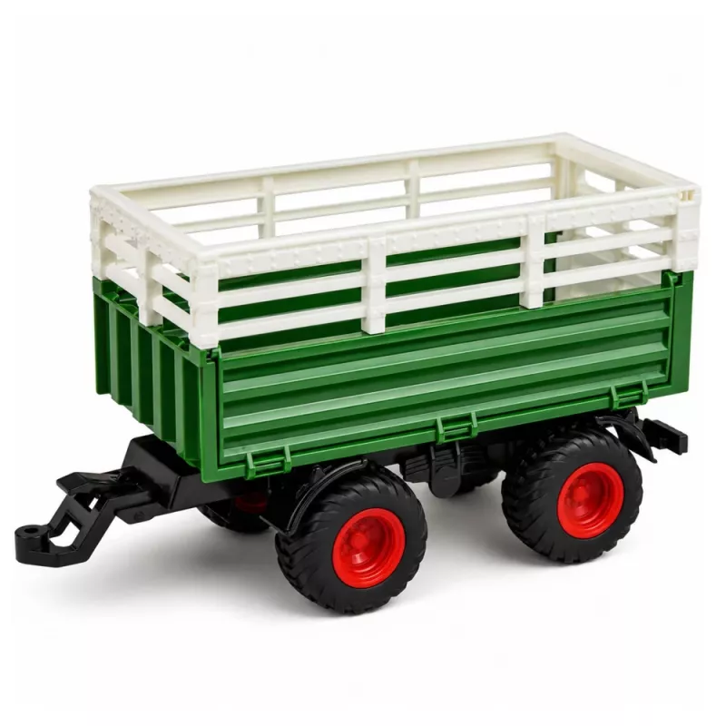 LEAN TOYS na diaľkové ovládanie RC traktor s prívesom a figúrkou kravy 1:24