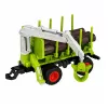 LEAN TOYS RC na diaľkové ovládanie traktor s lesným prívesom a chápadlom na drevo 1:24