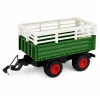 LEAN TOYS RC poľnohospodársky traktor s vyklápacím prívesom a osvetlením 1:24