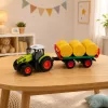 LEAN TOYS na diaľkové ovládanie RC traktor s prívesom na balíky sena a osvetlením 1:24