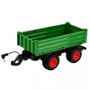 LEAN TOYS RC poľnohospodársky traktor s vyklápacím prívesom zelený 1:24