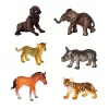 LEAN TOYS sada figúrok divých zvierat leopard tiger slon kôň park 3D doska
