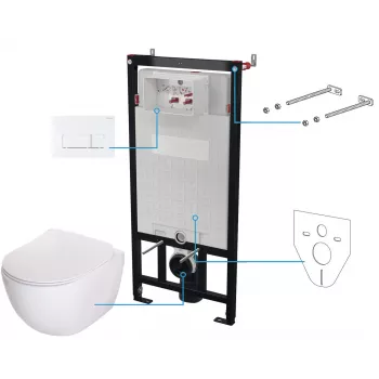 DEANTE 6-in-1 sada WC na omietku