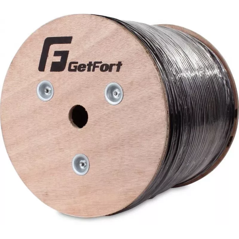 GETFORT CAT.6 F/UTP vonkajší UV odolný suchý kábel 500m čierny