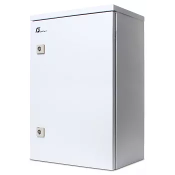 Getfort Hermetic 10-palcový 9U nástenný rack rozvádzač 330x230 mm IP54 svetlosivý