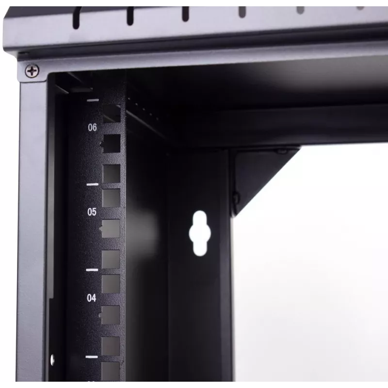 GETFORT ECO v3 19 inch 4U 520x340 nástenný rozvádzač rack skriňa čierna
