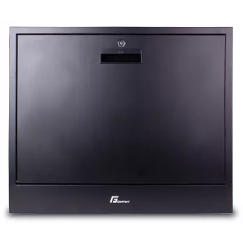 Getfort 2U nástenná skriňa pre CCTV 580x540x130mm čierna