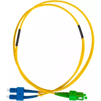 GETFORT Optický patch kábel Single-Mode SC/UPC na SC/APC duplex 5m LSZH