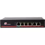 GETFORT GF-106-4PG-65 6-portový Gigabit PoE switch (4 PoE+ porty, 65W, Unmanaged, Desktop, Metal)