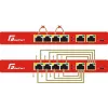 GETFORT GF-106-4PG-65 6-portový Gigabit PoE switch (4 PoE+ porty, 65W, Unmanaged, Desktop, Metal)