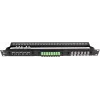 Getfort 1U 24-portový modulárny patch panel čierny
