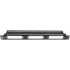 Getfort 1U 24-portový modulárny patch panel čierny