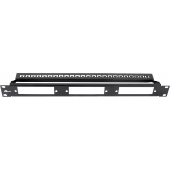 Getfort 1U 24-portový modulárny patch panel čierny
