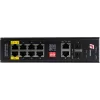 GETFORT GF-110-8PG-2G-2S priemyselný PoE+ switch, 8x PoE+ Gigabit + 2x Gigabit + 2x SFP, -40°C až 80°C