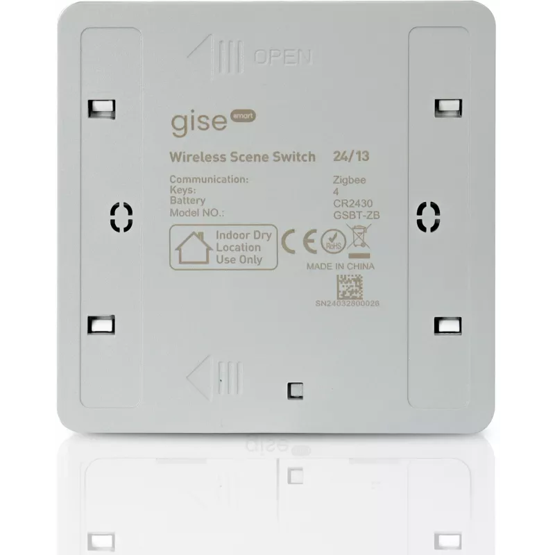 GISE Smart Scene Button Zigbee Tuya GSBT-ZB biela