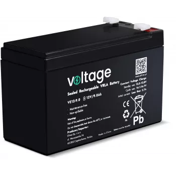 VOLTAGE AGM batéria 12V 9Ah VE12-9.0 (životnosť 6-9 rokov)