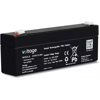 VOLTAGE AGM batéria 12V 2,3Ah VE12-2.3 (životnosť 6-9 rokov)