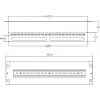 Getfort 3U 22x Schuko rozvodný panel 230V 16A 2m kábel čierny