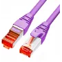 GETFORT Cat.6A S/FTP LSOH Ethernet patch kábel 10m fialový