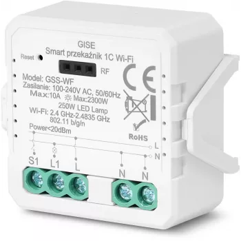 GISE Smart WiFi jednokanálový relé modul Tuya GSS-WF