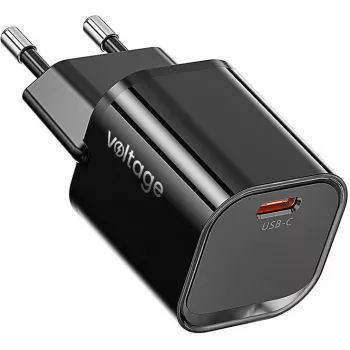 Voltage GaN nabíjačka Mini 20W PD 3.0 QC 3.0 USB-C čierna