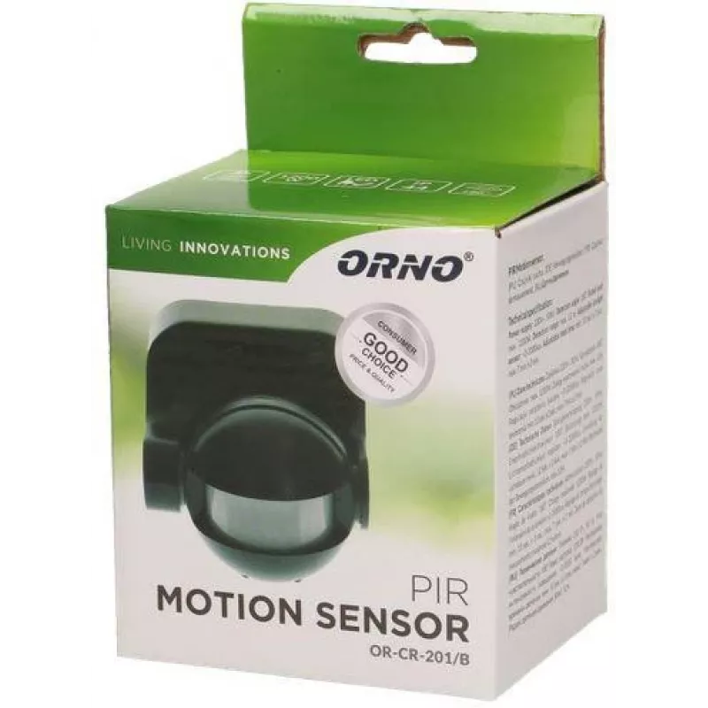 ORNO OR-CR-201/B PIR snímač pohybu čierny