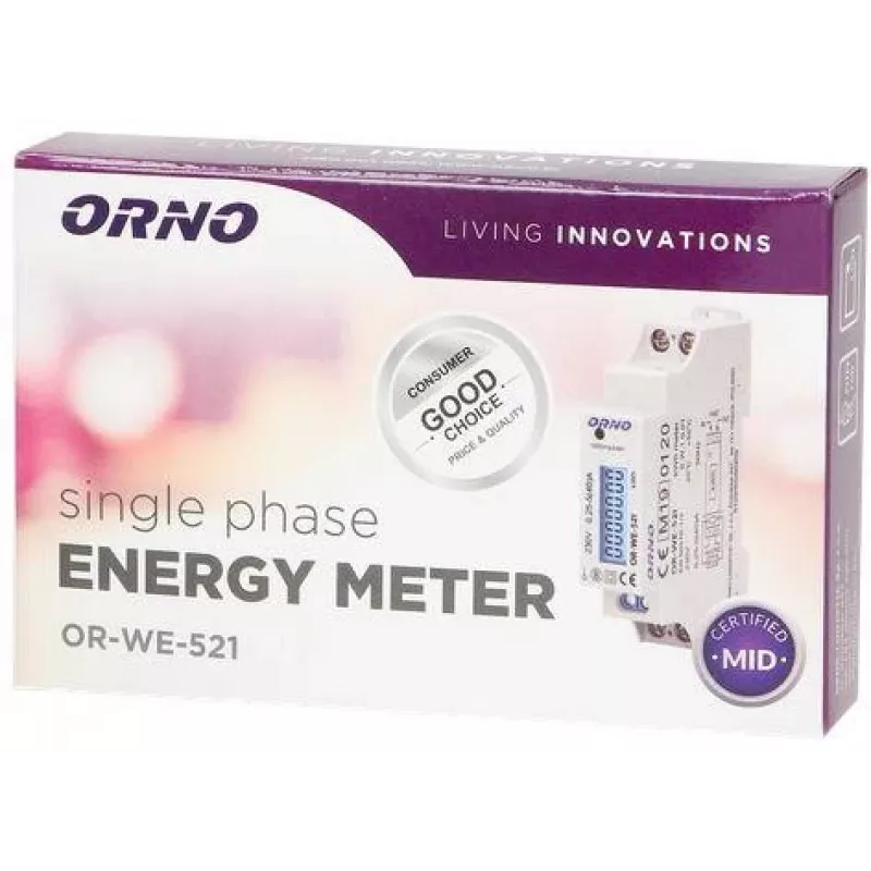 ORNO OR-WE-521 jednofázový elektromer